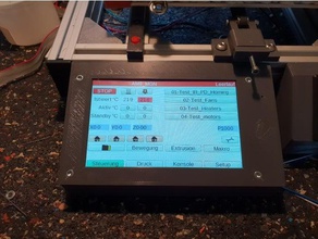 duet3d paneldue 5i angolato caso integrato sd-slot per montare il 2040 estrusione la stampante parti duetwifi lcd monte 3d print model - Mito3D