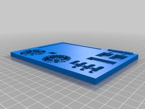 gaslands tableau de bord intégré trackers jouet jeu accessoires 3d print model - Mito3D