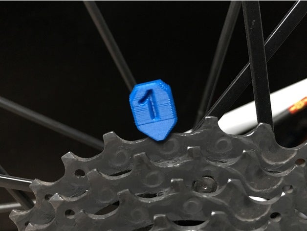 kettenblatt - ritzelmarker engrenage pignon marqueur sport à l'extérieur des outils de vélo shimano sram 3D print model - Mito3D