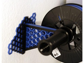 filament spool wall mount 3d printer accessories holder 3d print model - Mito3D