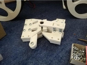 redesigned steering parts guardbot robotics raspberry pi raspi raspicam 3d print model - Mito3D