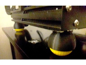 ender 3 4040 slide foam golf ball foot damper 3d printer accessories vibration dampening 3d print model - Mito3D