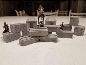 star wars legion assorted crates hobby terrain 3d print model - Mito3D