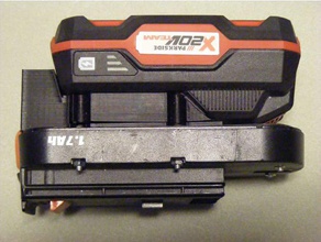 black decker 18v perceuse batterie adaptateur lidl parkside 20v batteries bricolage 3d print model - Mito3D