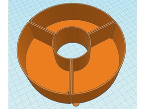 usado filamanet spool peças pequenas bandejas contentores 3d print model - Mito3D