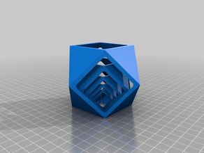 nested cuboctahedra math 3d print model - Mito3D