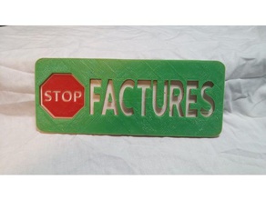 stop factures diy bricoloup rapid manufacture 3d print model - Mito3D