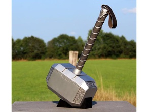 thor el martillo mjolnir de 4 kg traje vengadores cosplay marvel la película proposición réplica los puntales thors hammer ragnarok 3d print model - Mito3D