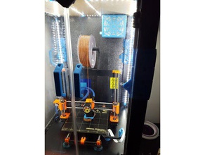 hepacarbon filter air scrubber enclosures 3d printer accessories 120mm fan purifier hepa ventilation 3d print model - Mito3D