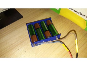 mi personalizados de soporte la batería diy 3d print model - Mito3D