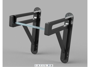 filament holder wall mounted 3d printer accessories spool 3d print model - Mito3D