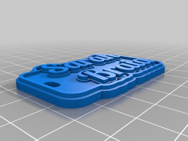 sarah keychains customized 3D print model - Mito3D
