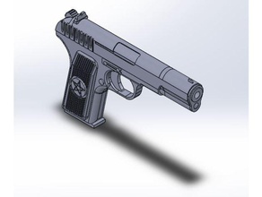 tt-33 soviétique pistolet d'autres pistolets arme 3d print model - Mito3D