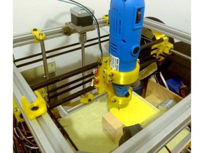 hypercube dremel mount semi-functional 3d printer parts holder 3d print model - Mito3D