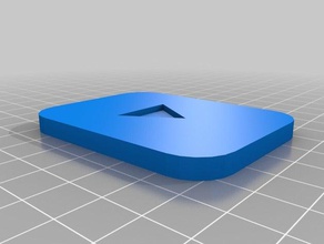 youtube play button other cosplay decoration madewithtinkercad playbutton 3d print model - Mito3D