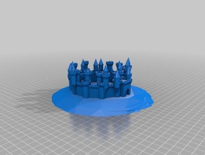 big fkn castle buildings structures customized 3d print model - Mito3D