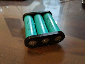 angolare 18650 batteria telaio personalizzabile elettronica 3d print model - Mito3D