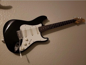Gitarre schwebende Wandhalterung Musik montieren Wand Halterung 3d print model - Mito3D