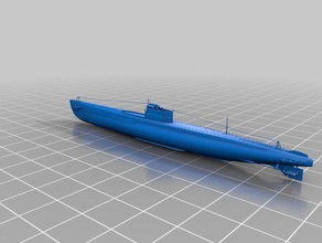 Typ c3 U-Boot i-d 52 3 drucken ijn japan ww2 3d print model - Mito3D