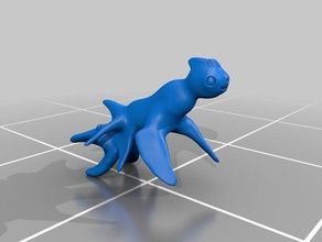 hippocampuskraken cachorro jogos 3d print model - Mito3D