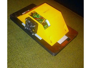 raspberry pi pantalla táctil de 7 pulgadas ventilador la caja electrónica caso vivienda rpi 3d print model - Mito3D
