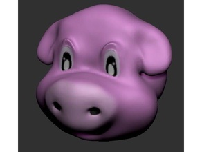 emoji de cerdo los animales 3d print model - Mito3D