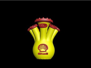 royal dutch shell vase decor logo oil 3d print model - Mito3D