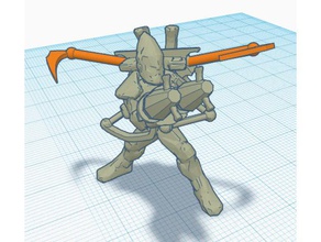 l'espace elfe de la courbure exarque araignée eldar 40k proxy les jouets jeux 3d print model - Mito3D