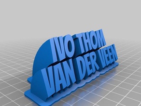 ivo thom office customized 3d print model - Mito3D