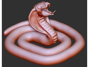 egipto cobra a dios 1 art animal figura escultura la serpiente 3d print model - Mito3D