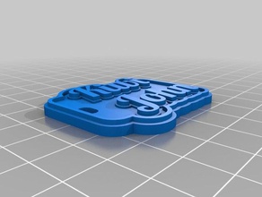 kiwi jean de porte-clés personnalisé 3d print model - Mito3D