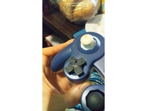 gamecube substituição dpad as variações mais amplas de vídeo jogos controlador gcn ssbm 3d print model - Mito3D