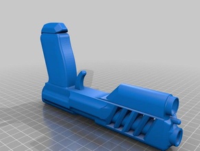 pistolet de l'espace art blaster syfy jouet 3d print model - Mito3D