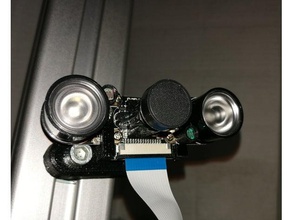 ahududu ır cam tutucu aracı sahipleri kutuları raspberry pi kamera 3d print model - Mito3D