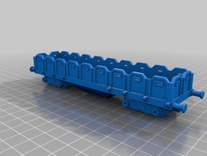 warhammer 40k geral gargo vagão ho escala 187 mecânico brinquedos de trem 3d print model - Mito3D