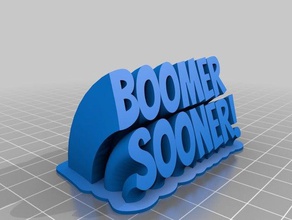boomer prima office personalizzato 3d print model - Mito3D