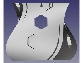 vazo rs dekor sinirli hexagon basit burgulu 3d print model - Mito3D