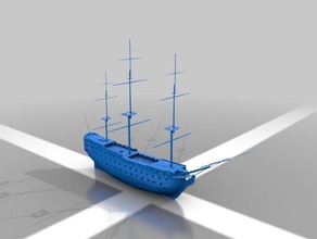 hms victory toys games boardgames pirate ship royal navy sexy line wargaming warship 3d print model - Mito3D