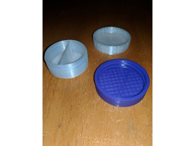 small 2-part container lid 40x40x10 mm containers customized 3D print model - Mito3D