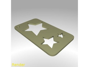 star shape drawing stencil art tools easy fast paint scetch 3d print model - Mito3D