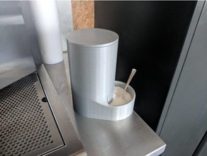 big dispenser salt sugar kitchen dining cougar silo 3d print model - Mito3D