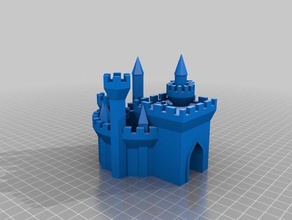 özelleştirilmiş büyük kale jeneratör binalar yapılar 3d print model - Mito3D