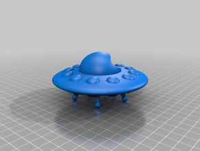 my customized sports model flying saucer two tone version vehicles 3d print model - Mito3D