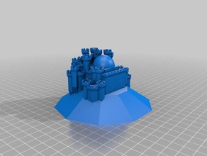 meu personalizados fantástico castelo medieval gerador v1 edifícios estruturas 3d print model - Mito3D