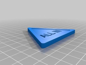 semplice poker all-in triangolo giocattolo gioco accessori 3d print model - Mito3D
