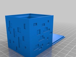 minecraft diamond ore cube remix user am me 3d printing figures 3d print model - Mito3D