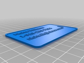 nisha customized luggage label other 3d print model - Mito3D