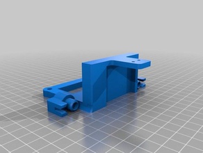 el lado trasero rediseñado 3d de la impresora partes tronxy x5s 3d print model - Mito3D