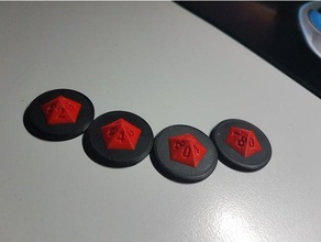 d10 token toy game accessories 7te see 7th sea drama dice roleplaying games rollenspiel 3d print model - Mito3D