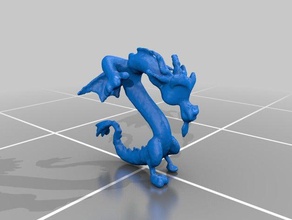 küçük Midilli nifak benim heykeller ejderha 3d print model - Mito3D